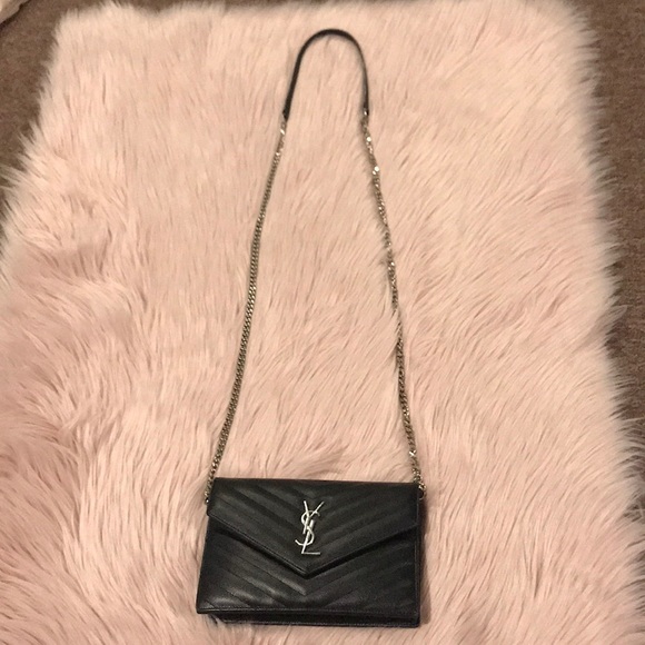 Quilted Calfskin Leather Wallet on a Chain - Picture 2 of 5